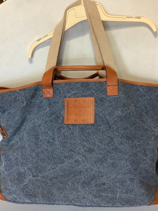 Handbags - Peter Millar Tote Bag Carry On Duffel 21" x 13" x 12" Denim Blue